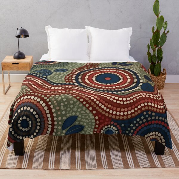 Item preview, Aboriginal Inspired Dot Art - Circles and Marshy designed and sold by GrinGalore.