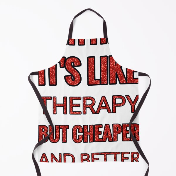 Item preview, Knitting It'S Like Therapy But Cheaper And Better Red Rhinestone designed and sold by TheIconSmith.