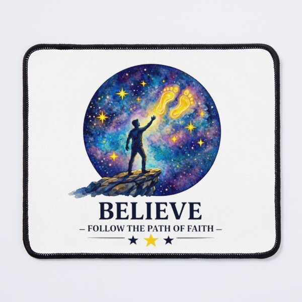 Item preview, Believe Follow the Path of Faith | Inspirational Galaxy Spiritual Art designed and sold by Be-You-Vibes.
