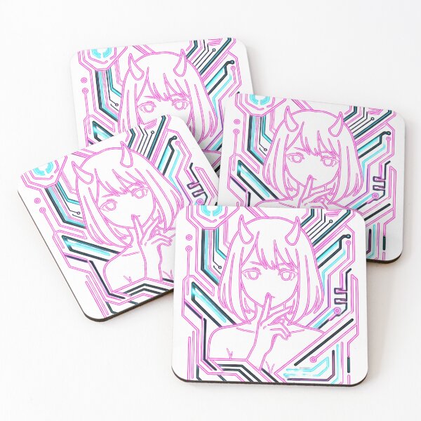 Item preview, Neon Cyberpunk Oni Girl Aesthetic Tech Graphic designed and sold by LYZ7VANI.