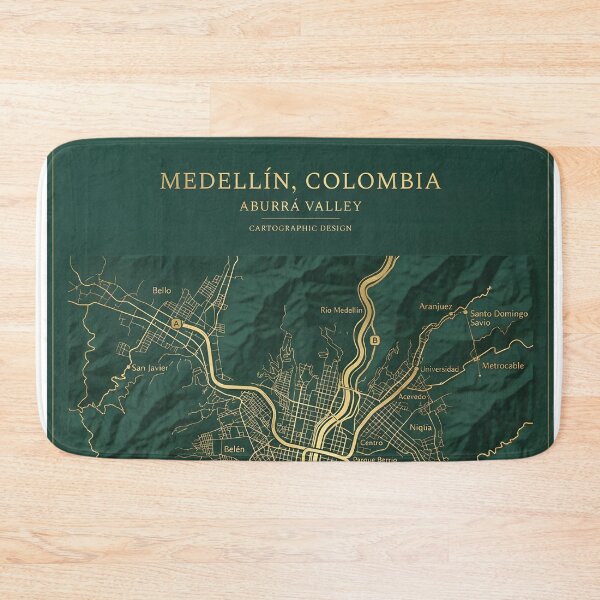 Item preview, Medellín Colombia Map — Modern Urban Art | Urban Map of the Eternal Spring designed and sold by ColombianaShop.