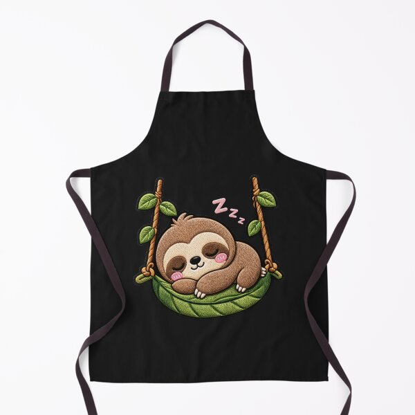 Item preview, Sleepy Sloth Embroidery Patch | Cute Kawaii Chibi Sloth designed and sold by ColorSplash123.