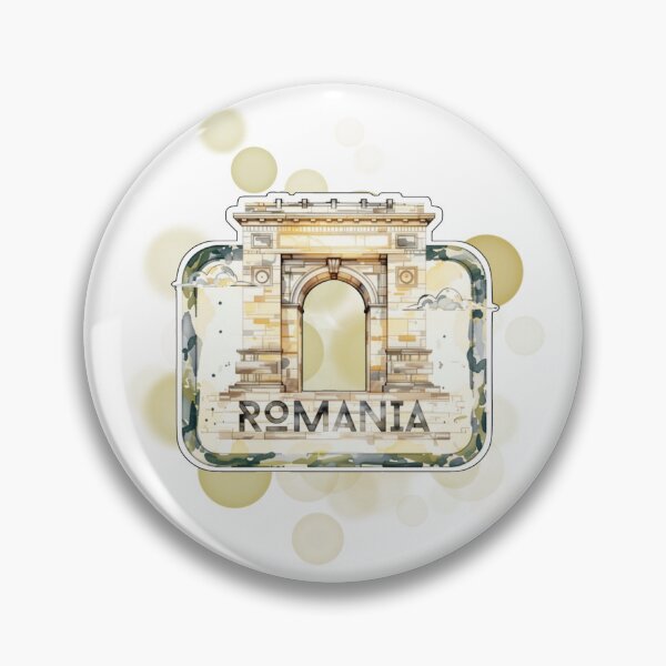 Item preview, Romania Postage Stamp with Landmark Travel Design designed and sold by iamKRUK.
