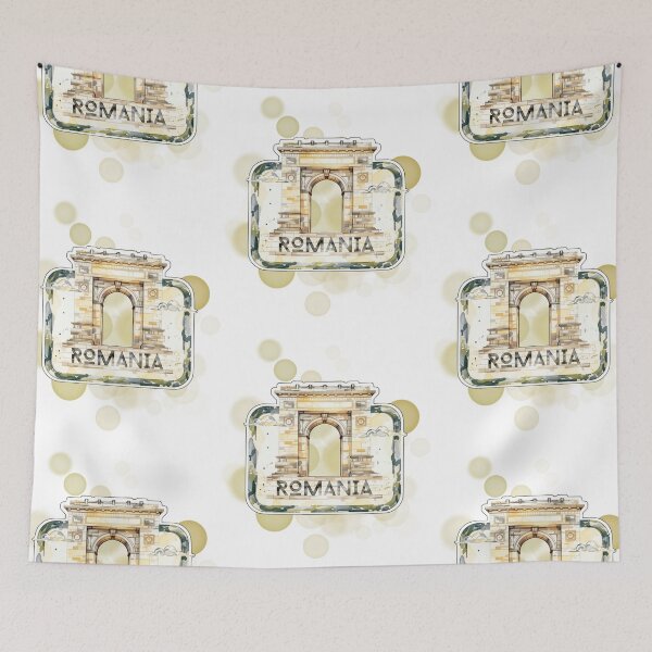 Item preview, Romania Postage Stamp with Landmark Travel Design designed and sold by iamKRUK.