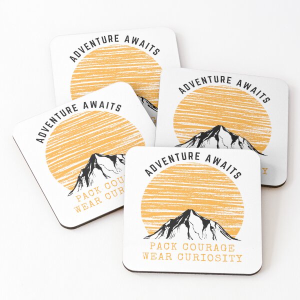 Item preview, Adventure awaits; pack courage, wear curiosity designed and sold by darshants.