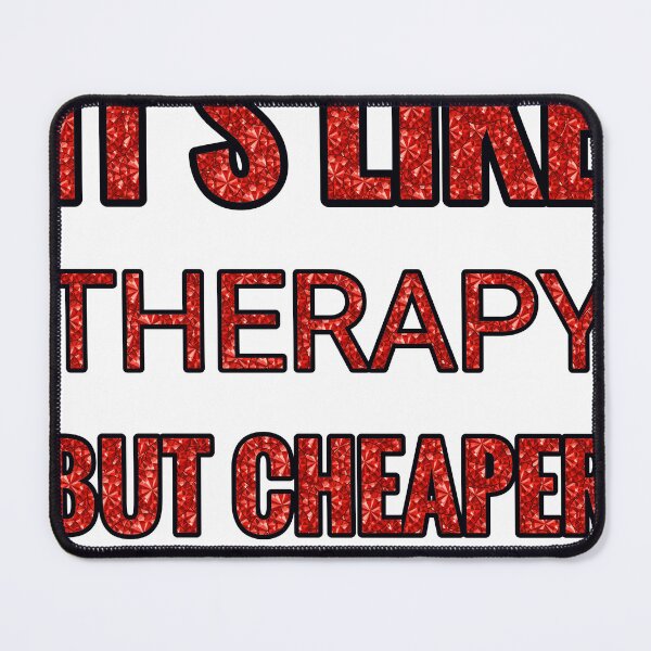 Item preview, Quilt Making It'S Like Therapy But Cheaper And Better Red Rhinestone designed and sold by TheIconSmith.