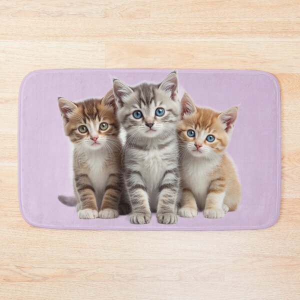 Item preview, Three Adorable Fluffy Kittens Soft Portrait Art designed and sold by AmDecor.
