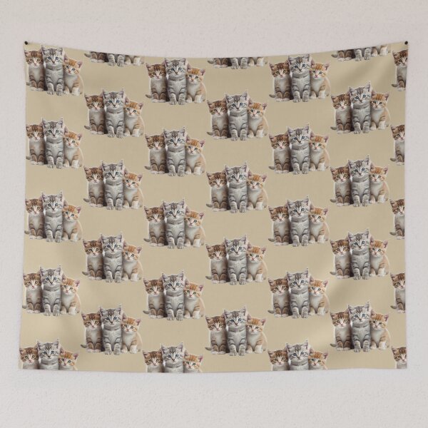 Item preview, Three Adorable Fluffy Kittens Soft Portrait Art designed and sold by AmDecor.