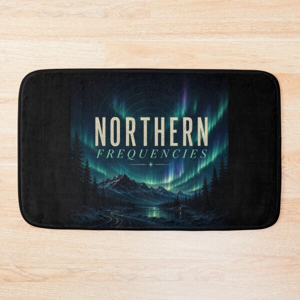 Item preview, Northern Frequencies Aurora Borealis Alaska Cinematic Aesthetic Design designed and sold by astersgraphics.