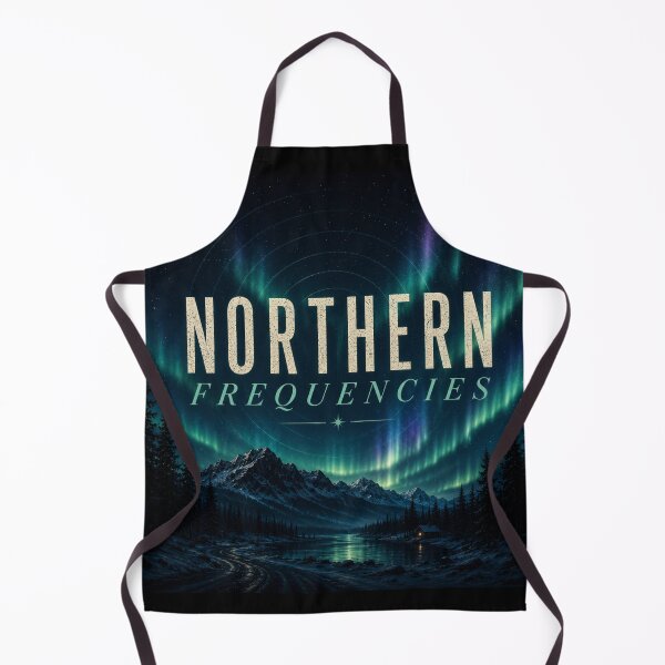 Item preview, Northern Frequencies Aurora Borealis Alaska Cinematic Aesthetic Design designed and sold by astersgraphics.