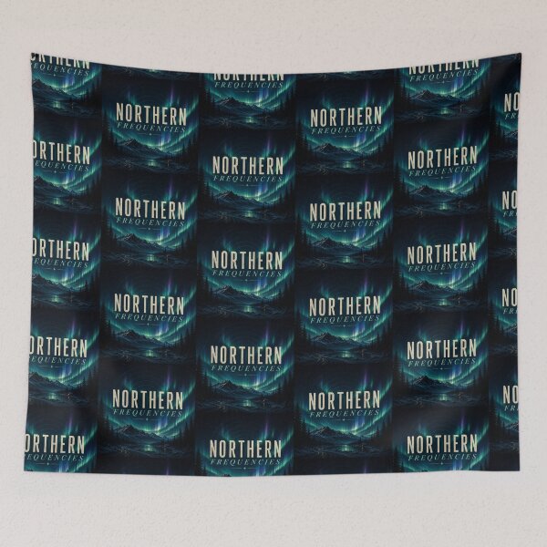 Item preview, Northern Frequencies Aurora Borealis Alaska Cinematic Aesthetic Design designed and sold by astersgraphics.