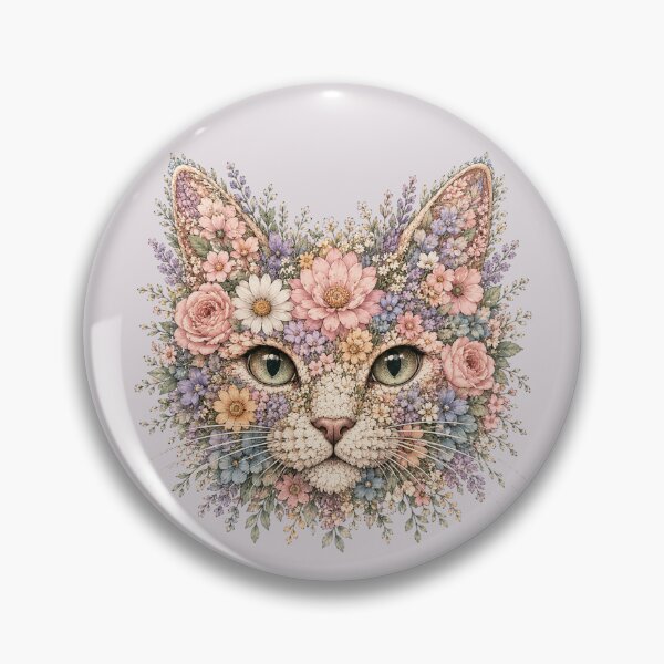 Artikelvorschau, Blumenkatze entworfen und verkauft von Moon Hollow Outfitters.