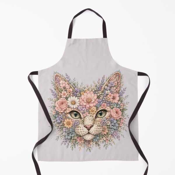 Item preview, Floral cat designed and sold by Moon Hollow Outfitters.