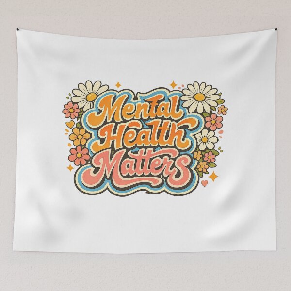 Item preview, Mental Health Matters Floral Brain designed and sold by Art by Debasish.
