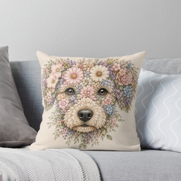Item preview, Dog floral designed and sold by Moon Hollow Outfitters.