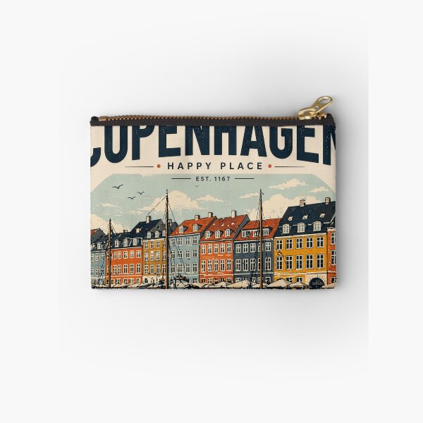 Item preview, Copenhagen canals bycicles hygge Nyhavn - happy place designed and sold by Kate1art.