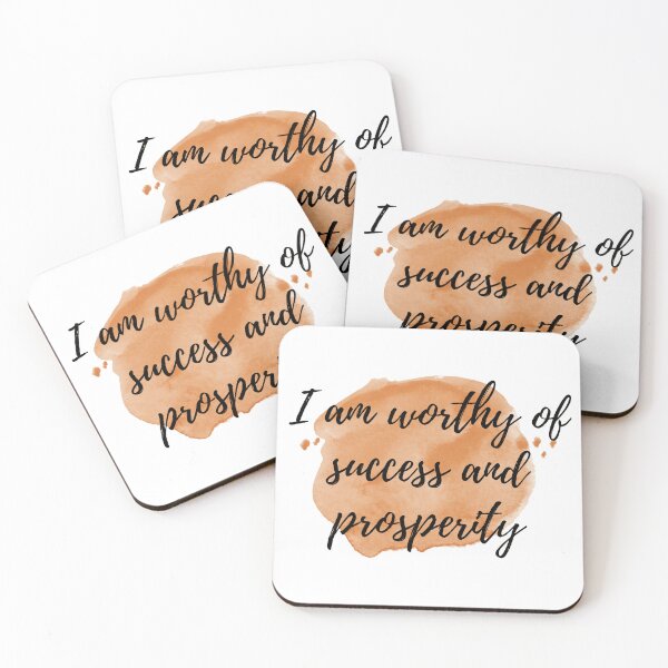 Item preview, I am worthy of success and prosperity - Positive Affirmations [ 2021 - Collection ] designed and sold by elmsstudios.