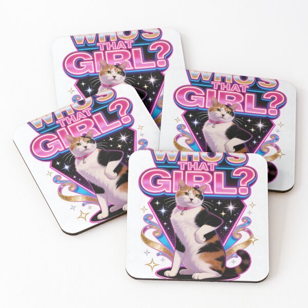 Item preview, Who's that girl cat?  designed and sold by BoardwalkGypsy.