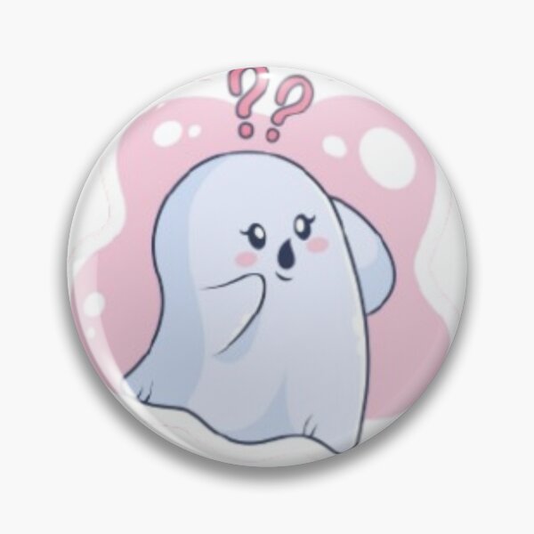Item preview, Cute Confused Ghost | Kawaii Spooky Question Mood Sticker designed and sold by Jyotisima8929.