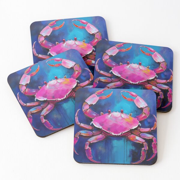 Item preview, Portrait popart pink crab  designed and sold by TYA - Take Your Art.