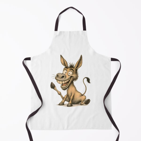 Item preview, Happy Expressive Cartoon Donkey designed and sold by Yomere.