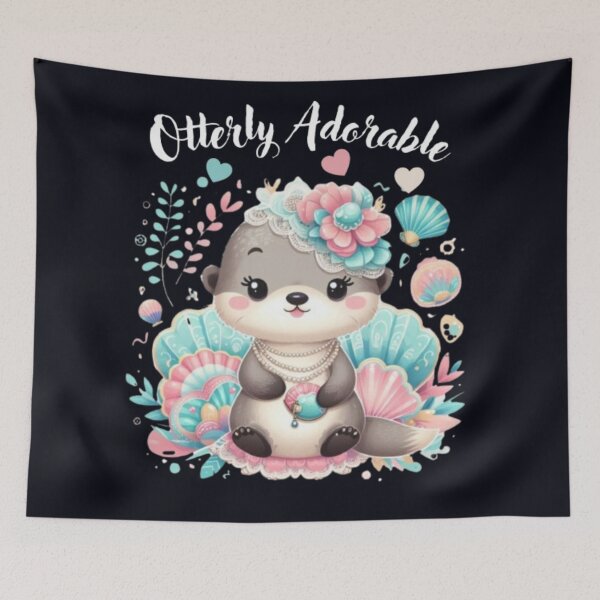 Item preview, Otterly Adorable Cute Otter Coquette Aesthetic T-Shirt designed and sold by HopeAndHustle.