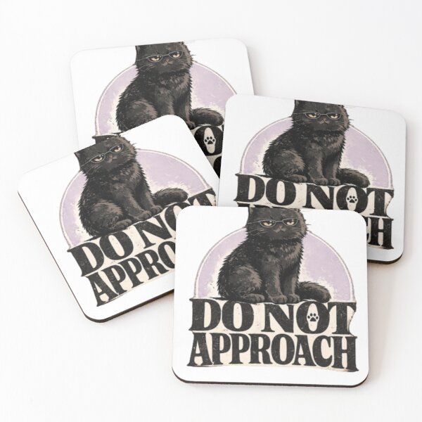 Item preview, Do Not Approach Black Cat Shirt – Moody Streetwear Graphic Tee designed and sold by IconicDesignsXd.