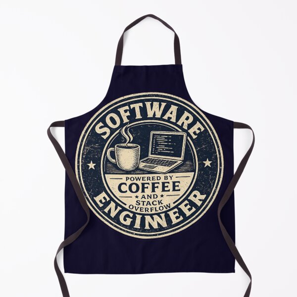 Item preview, Software Engineer Powered by Coffee and Stack Overflow – Funny Vintage Badge | Coder Gift designed and sold by irfanshikh.