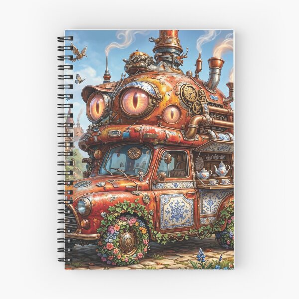 Item preview, The Tea-Serving Mechanical Caravan | Cozy Steampunk Fantasy Design Puzzle designed and sold by ColorFlick.