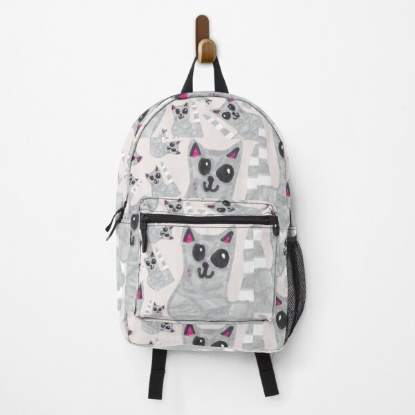 Item preview, Cute Grey Cat Pattern Kids Art designed and sold by nimbfeja.
