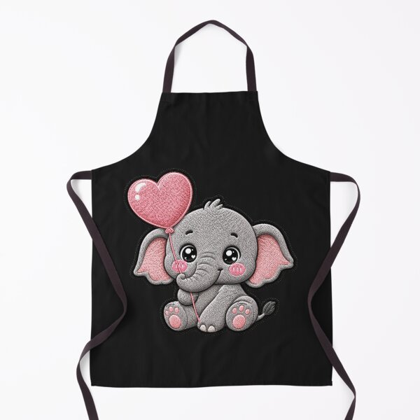 Item preview, Cute Baby Elephant Embroidery Patch | Kawaii Balloon Elephant designed and sold by ColorSplash123.