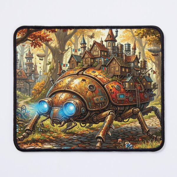 Item preview, Clockwork Beetle Machine | Surreal Fantasy Puzzle Illustration designed and sold by ColorFlick.