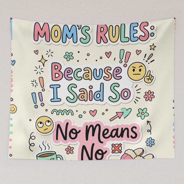 Item preview, Mom Rules Always designed and sold by Shikomi.