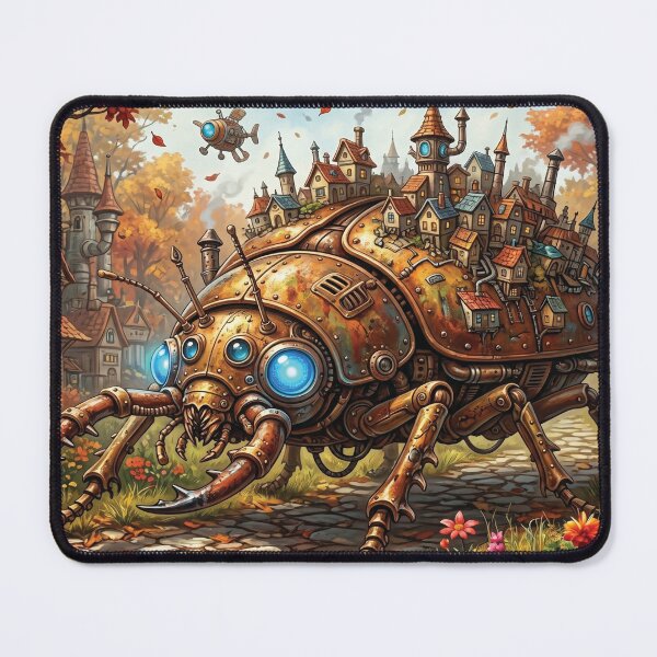 Item preview, Clockwork Beetle Machine | Surreal Fantasy Puzzle Illustration designed and sold by ColorFlick.
