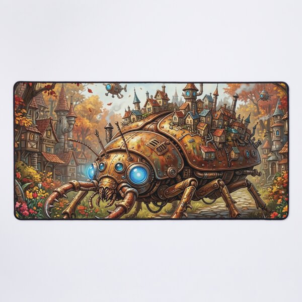 Item preview, Clockwork Beetle Machine | Surreal Fantasy Puzzle Illustration designed and sold by ColorFlick.