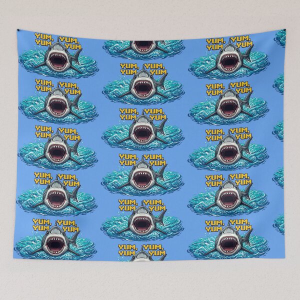 Item preview, Yum Yum, Great White Shark designed and sold by givememytees.
