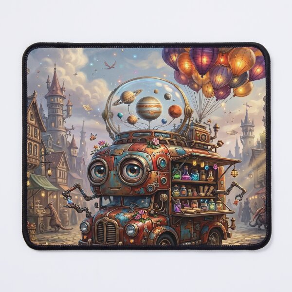 Item preview, Balloon Merchant Machine | Whimsical Fantasy Puzzle Design designed and sold by ColorFlick.