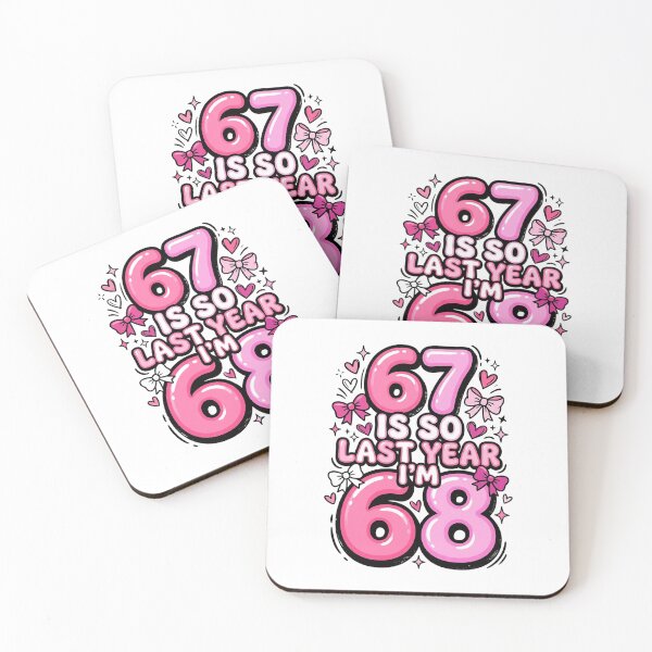 Item preview, 67th Birthday Coquette Bow design, Funny Pink Birthday Girl Gift, Retro Sixty Seven Meme Graphic Tee designed and sold by AsturShop.