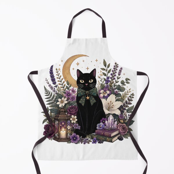 Item preview, Moonlit Crystal Witch Cat designed and sold by Jaideep Walia.