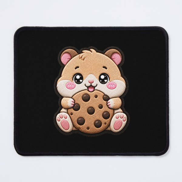 Item preview, Cute Hamster Cookie Embroidery Patch | Kawaii Chibi Hamster designed and sold by ColorSplash123.