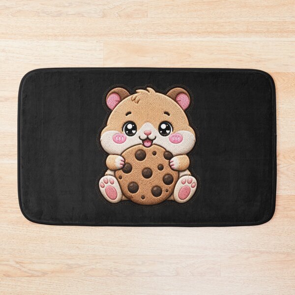 Item preview, Cute Hamster Cookie Embroidery Patch | Kawaii Chibi Hamster designed and sold by ColorSplash123.