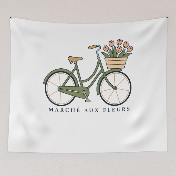Item preview, Paris Flower Market Bicycle T-Shirt – French Floral Travel Design designed and sold by Lyfeinsights.