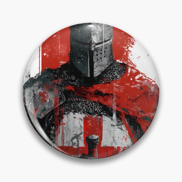 Item preview, Medieval Crusader Knight Armor Red Templar Cross Art designed and sold by GrinGalore.