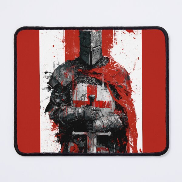 Item preview, Medieval Crusader Knight Armor Red Templar Cross Art designed and sold by GrinGalore.