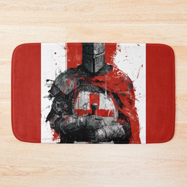 Item preview, Medieval Crusader Knight Armor Red Templar Cross Art designed and sold by GrinGalore.