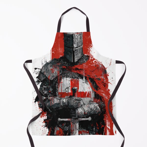 Item preview, Medieval Crusader Knight Armor Red Templar Cross Art designed and sold by GrinGalore.