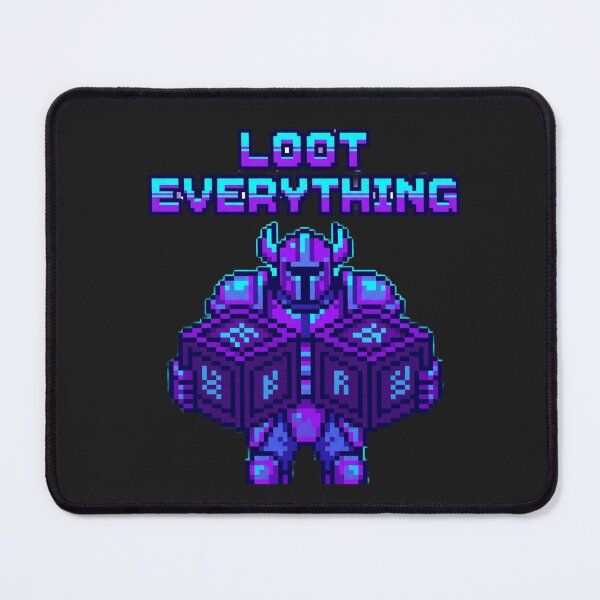 Item preview, Loot Everything Retro Pixel Space Hunter Gamer Art designed and sold by ChaosNest.