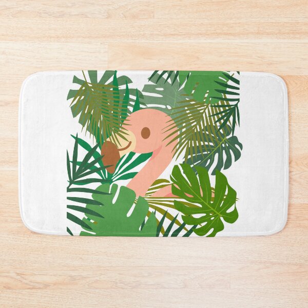 Item preview, Tropical peach flamingo designed and sold by BritishDelights.