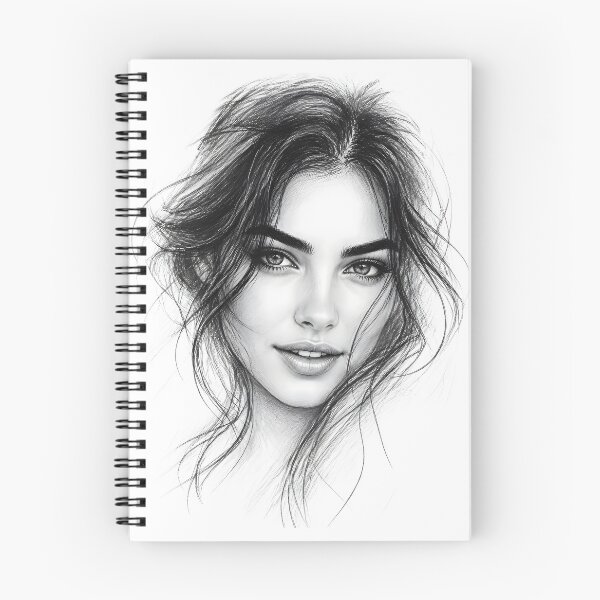 Item preview, Minimalist Pencil Sketch, Female Portrait 2 designed and sold by Yontartov.