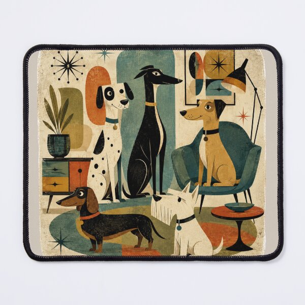 Artikelvorschau, Hunde im Mid-Century-Modern-Stil entworfen und verkauft von Moon Hollow Outfitters.